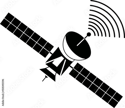 Communications Satellite Orbiting Earth, Relaying Signals, Global Connectivity