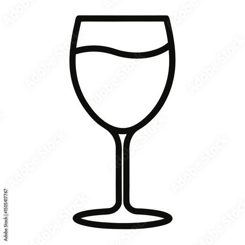 wine glass isolated on white