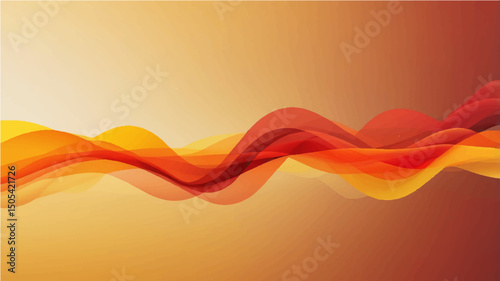 Abstract smoke on yellow red orange color line abstract background.