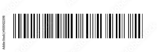 Realistic barcode. Barcode icon. Vector illustration. Barcode icon. Barcode vector icon. Simple fake bar code. Bar code for web design.	