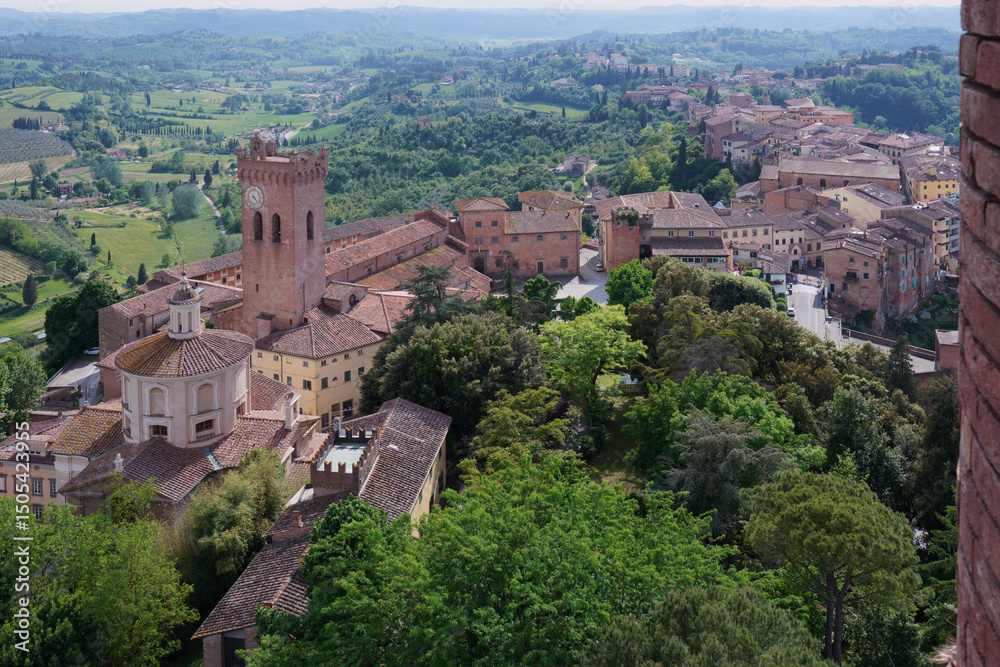 Obraz premium San Miniato, partial view from the tower of Federico II