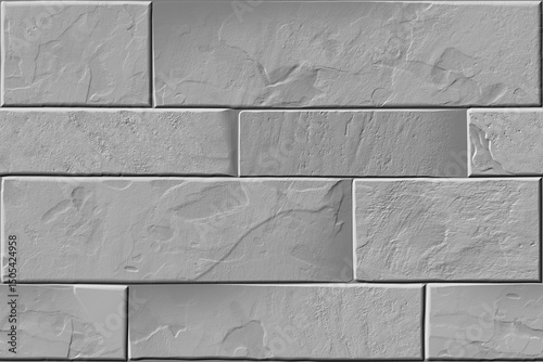 Fototapeta Naklejka Na Ścianę i Meble -  3d mould ceramic tiles art. Digital home decorative art wall tiles design background. Dark gray and light gray combination. Embossed tiles. Ceramic Wall tiles 3d Punch Design.
