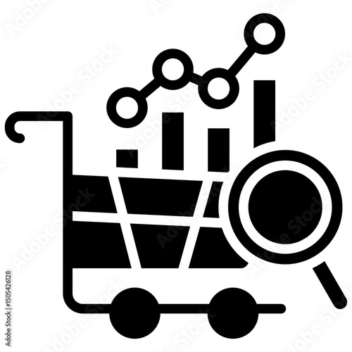 Market Trend glyph icon
