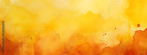 Wallpaper Mural Abstract Yellow Watercolor Texture Background Vibrant Art Design Torontodigital.ca