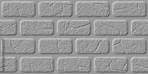 Fototapeta Naklejka Na Ścianę i Meble -  3d mould ceramic tiles art. Digital home decorative art wall tiles design background. Dark gray and light gray combination. Embossed tiles. Ceramic Wall tiles 3d Punch Design.