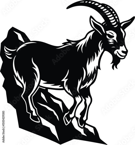 Goat Climbing Rock
