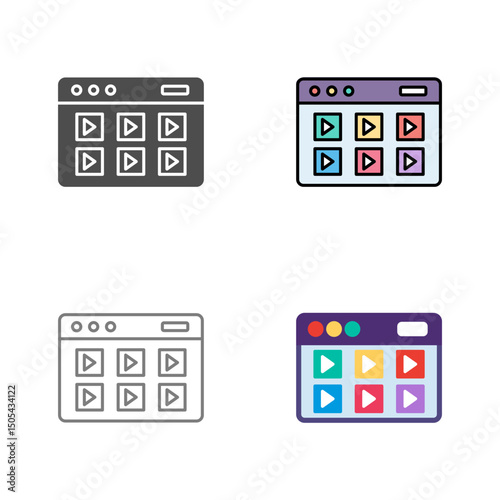Online Course Vector Icon