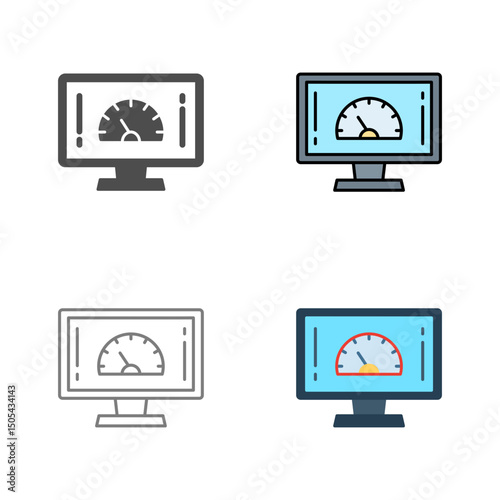 Speed Test Vector Icon