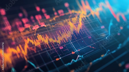 Wallpaper Mural Financial data visualization Torontodigital.ca