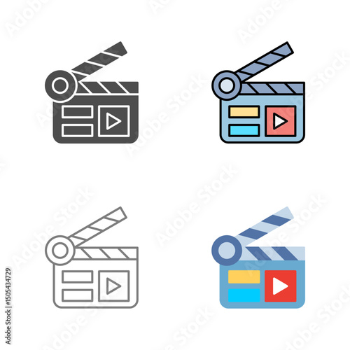 Clapper Board Vector Icon