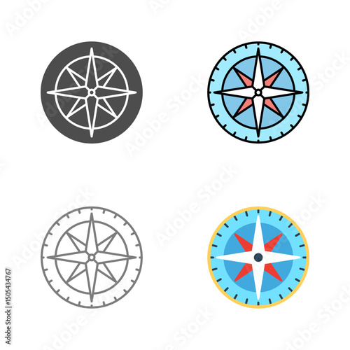 Compass Vector Icon