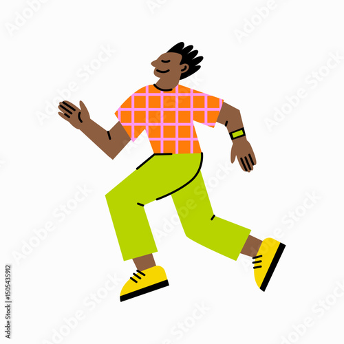 Vector collection with cartoon man who are engaged in different activities for health. Cute illustration of people doing physical exercises. Lifestyle for mental and physical wellness