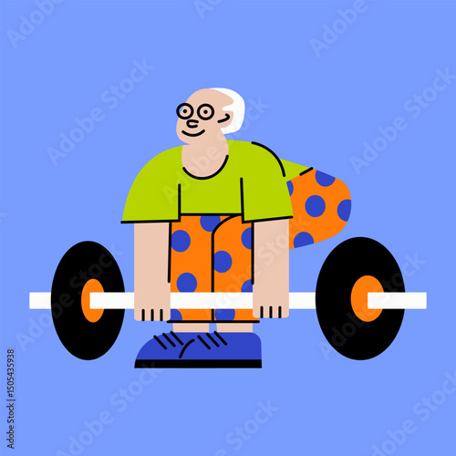 Vector collection with cartoon man who are engaged in different activities for health. Cute illustration of people doing physical exercises. Lifestyle for mental and physical wellness