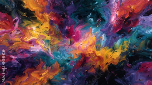 Expressive Field: An Energetic Abstract Painting