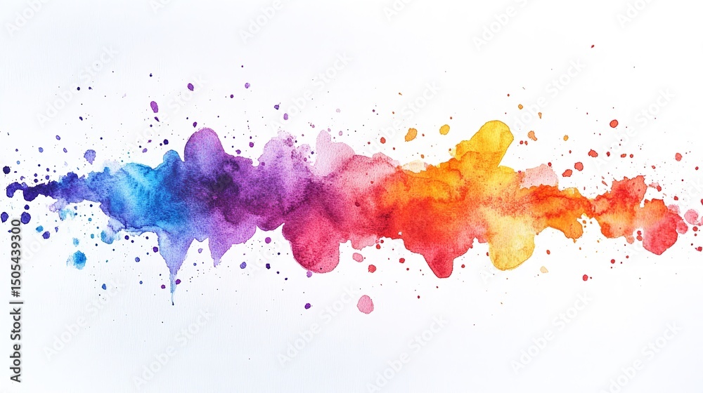 Obraz premium colorful watercolor splashes