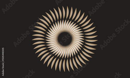 spiral, radial symmetry, abstract background, generative, digital art