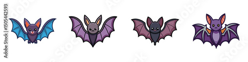Simple Bat Flat Style Illustration Vector Illustration

