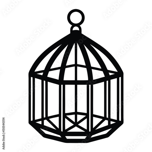 birdcage with a bird inside