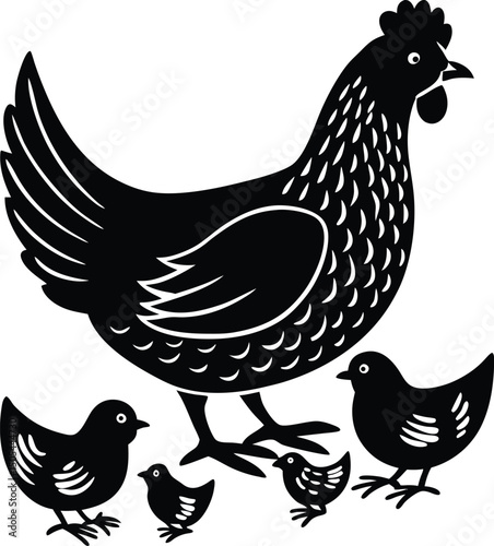 hen with chicks