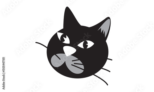 Cute cat shows middle finger