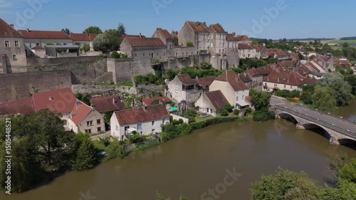 Historical Pesmes Old town, Franche-Comte, France