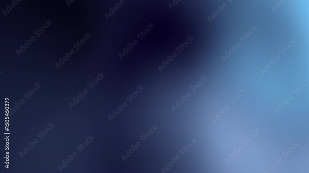 Blurred gradient of blue and black colors suitable for digital backgrounds, abstract designs, web banners, and PowerPoint presentations.