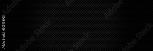 Black metal texture steel background. Perforated sheet metal.