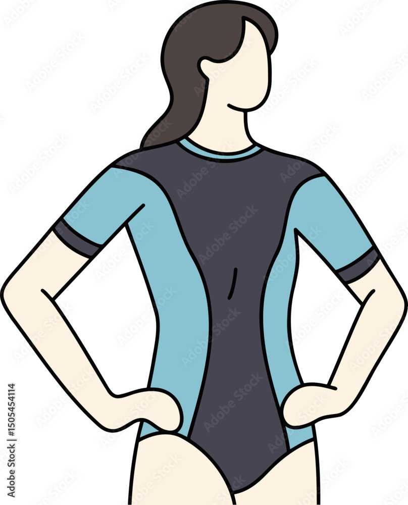 Fototapeta premium 래시가드 여2