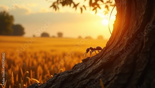 ant and light