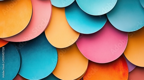 Colorful Circle Pattern Abstract Background