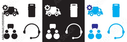 Customer service  web icon. . Help and support vector. Support and service vector. Vector for websites, mobile interfaces, presentations, banner, visual branding etc. Vector illustration. EPS 10