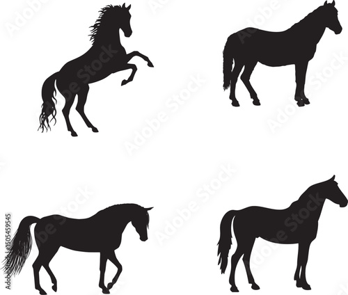 horse silhouettes 