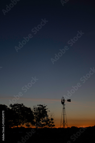 atardecer en el campo argentino
