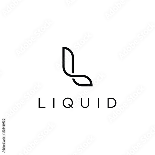 letter L logo icon vector