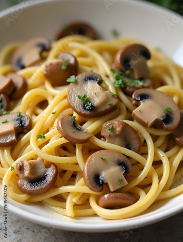 champignon mushroom spagetti