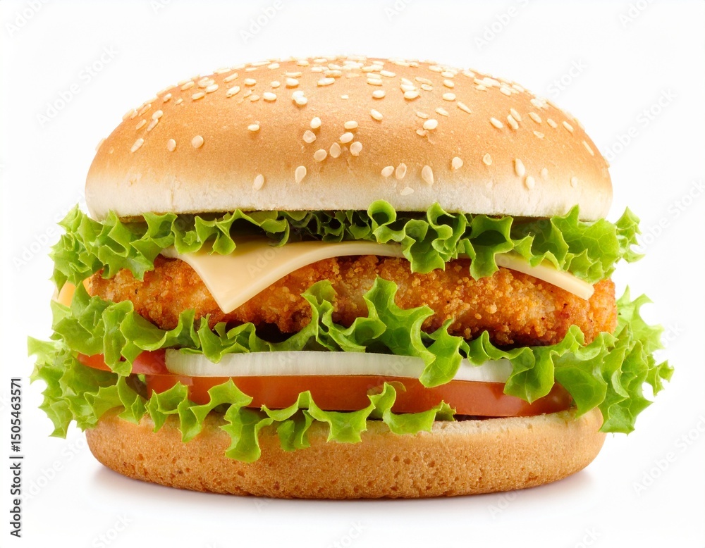 Thai chicken burger with cucumber and sweet chili sauce Thai chicken burger with cucumber and sweet chili sauce