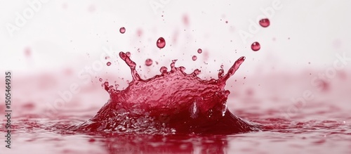 Red Liquid Splash