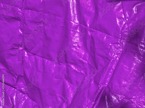 Purple background. Purple tarpaulin PVC background. Purple aesthetic. Violet plane surface. Wrinkle texture. Reusable material. Tarp backdrop. Polymer. Polyvinyl chloride. PVC canvas. Purple layout