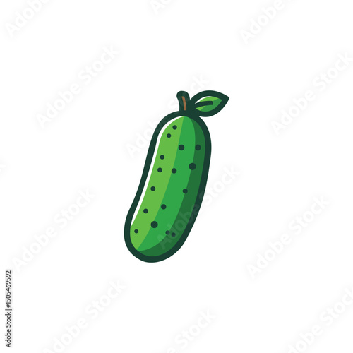 Cucumber vector logo template