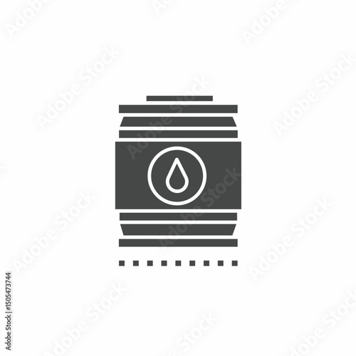 Vector. Oil barrel symbol. Icon symbol design template.