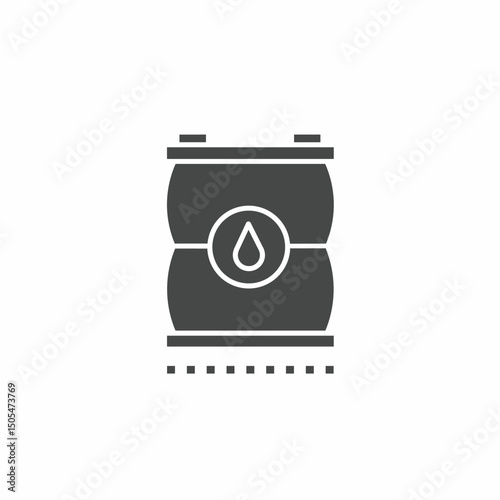 Vector. Oil barrel symbol. Icon symbol design template.