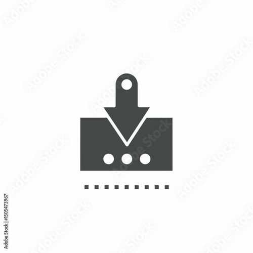 Vector. Download symbol. Icon symbol design template.
