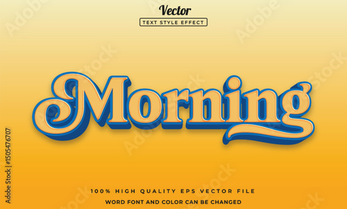 Morning text effect