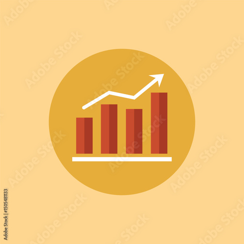 Ranking Arrow Graph Vector Illustration – Business Growth and Performance Chart Concept