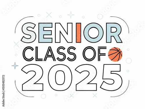 Class of 2025 Congrats on th greeting sign with the acad cap and diploma. Congrats, Graduate. Congratulatory banner. Handwritten brush lettering. Isolated concept for graduation design, card, poster 