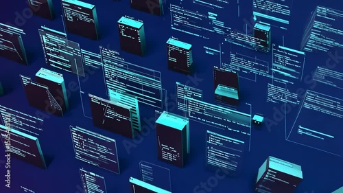 Web design and software application development concept video animation. motion video.