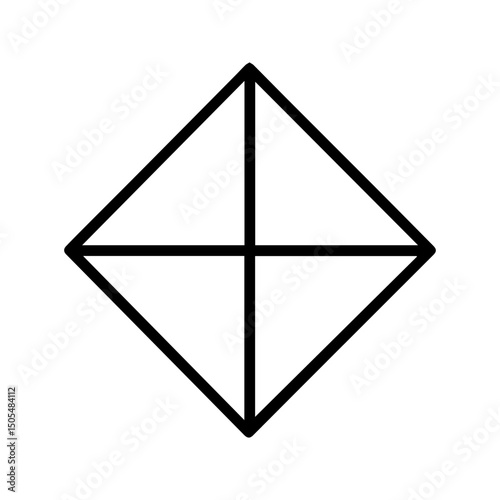 icon playing dice with 8 sides d8 on white background vector
Vector line icon board games