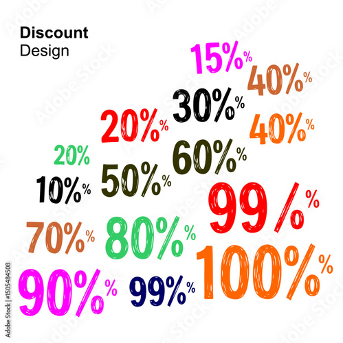 Discount Percentage Sketches in Journalistic Style