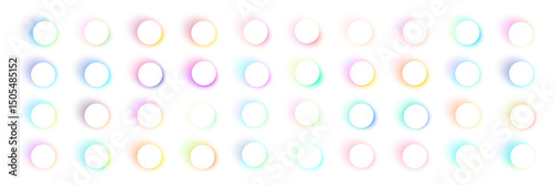 Soft gradient background with abstract blur effect, blue and green color transition, grainy watercolor texture, fluid neon mesh design. Flat vector illustration isolated on white background.