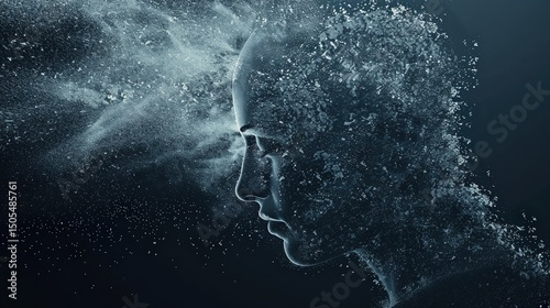 Symbolic concept of mental detachment and emotional shut down